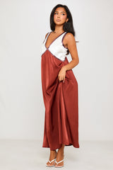 Stella Maxi Dress -Brown