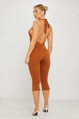 Scarlett Jumpsuit - Brown