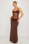 Adeline Maxi Dress -Brown