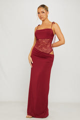 Freya Maxi Dress -Burgundy