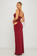 Freya Maxi Dress -Burgundy