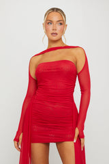 Bella Mini Dress -Red