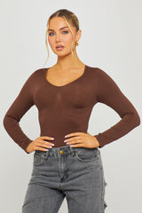 Isabella Bodysuit - Brown