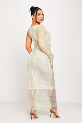 Olivia Midi Dress - Beige