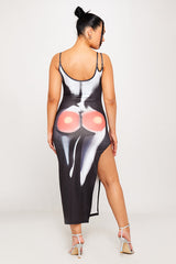 Isabella Midi Dress - Black