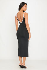 Aria Midi Dress - Black