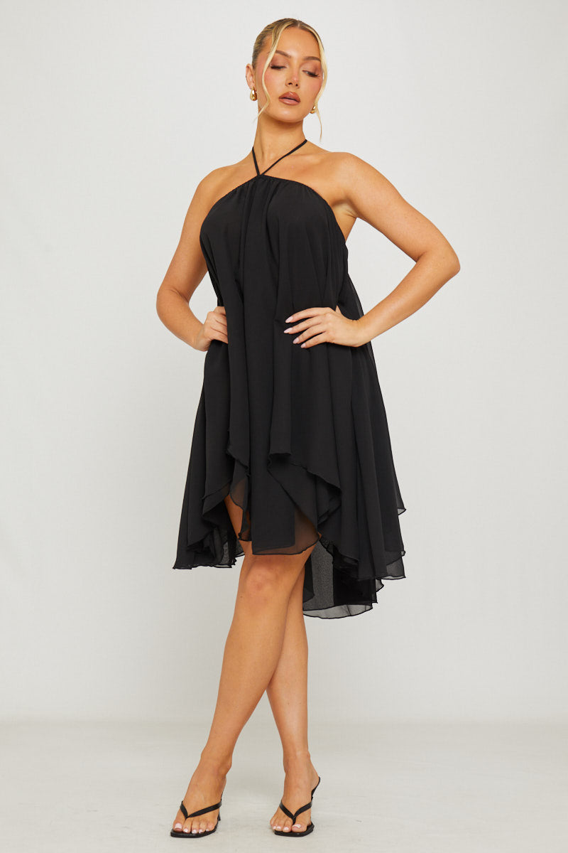 Celeste Mini Dress - Black