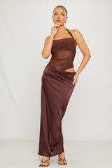 Maggie Maxi Dress -Brown