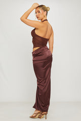 Maggie Maxi Dress -Brown