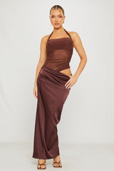 Maggie Maxi Dress -Brown