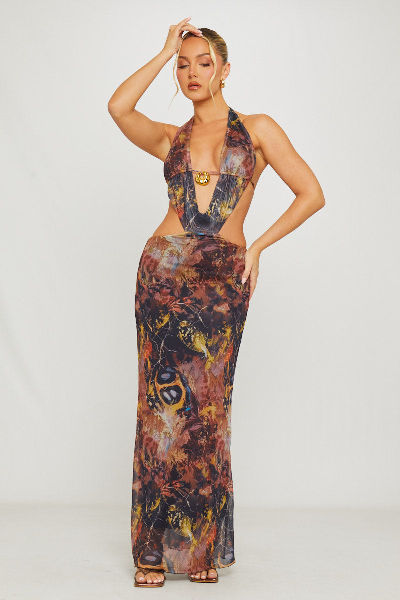 Harper Maxi Dress -Leopard