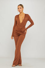 Victoria Jumpsuit - Brown