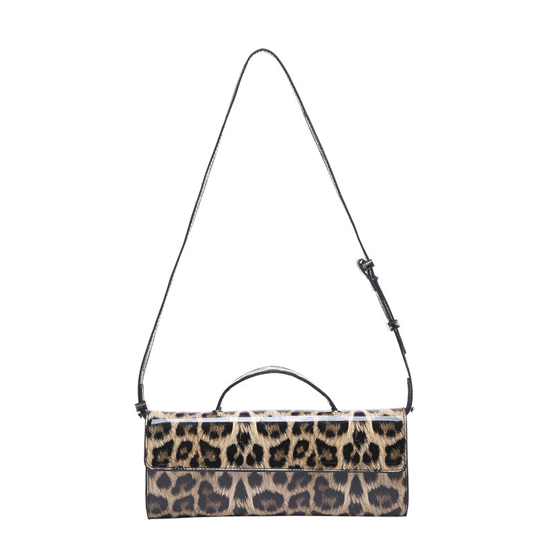Zara Leopard Print Portable Shoulder Bag