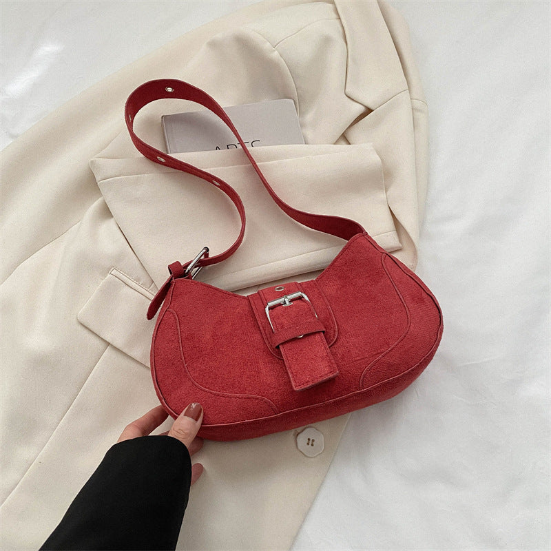 Ella Textured One-Shoulder Handbag