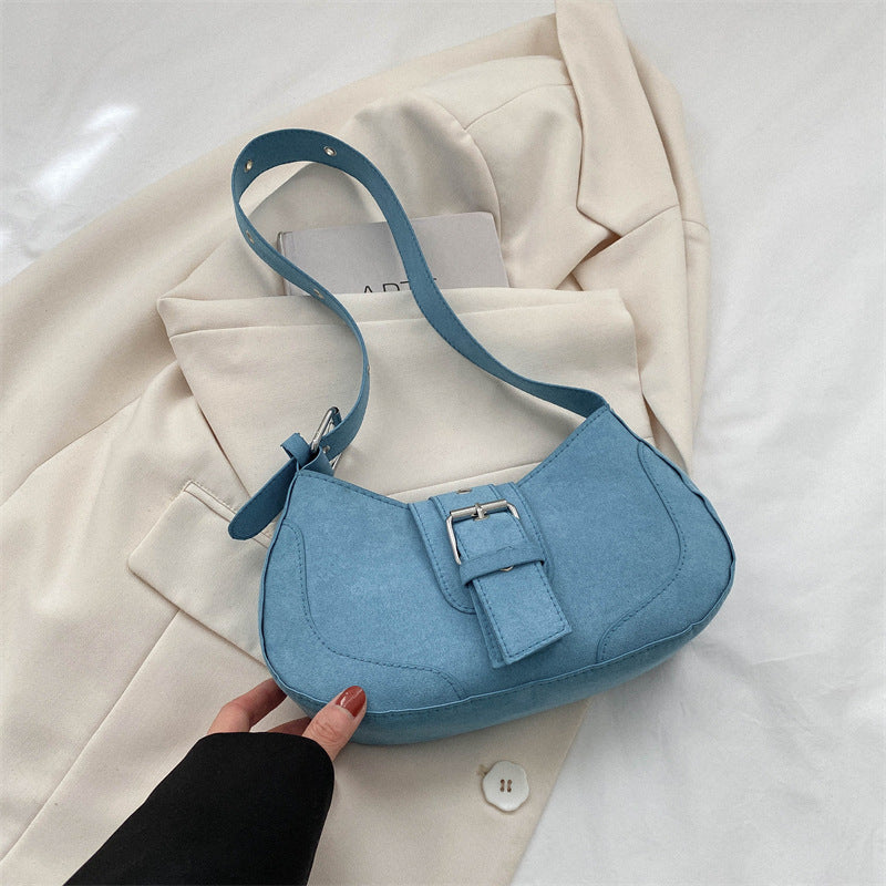 Ella Textured One-Shoulder Handbag