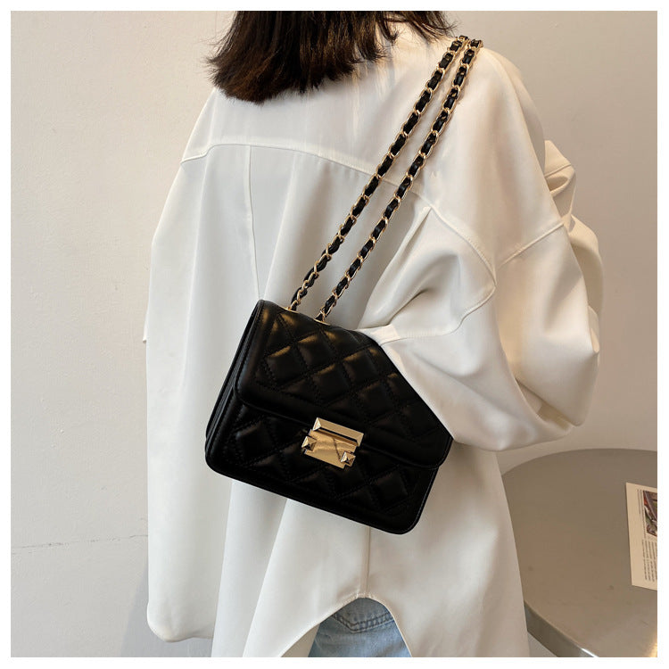 Sophia Rhombic Chain Shoulder Bag