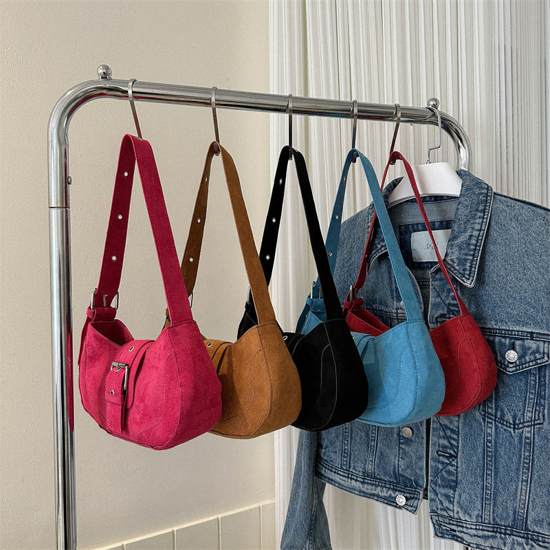 Ella Textured One-Shoulder Handbag