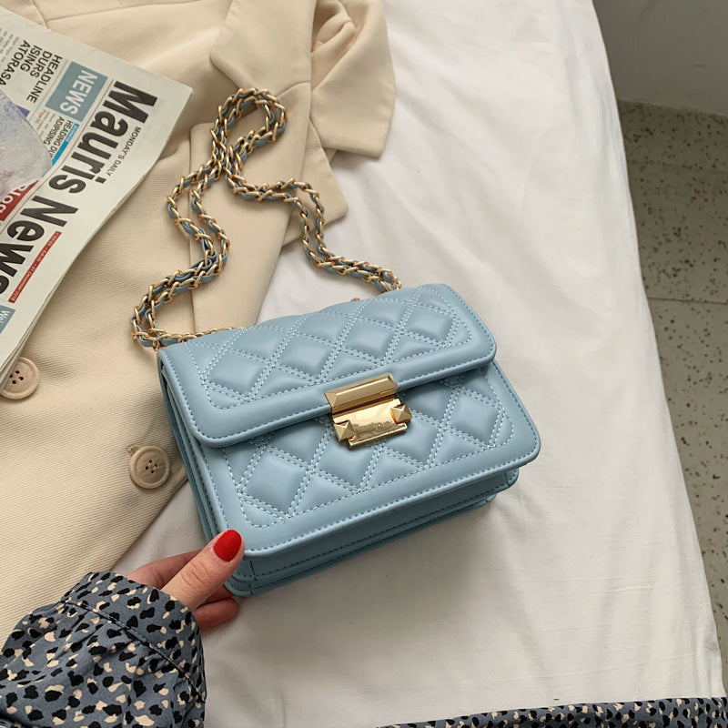 Sophia Rhombic Chain Shoulder Bag