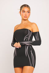 Nova Mini Dress - Black