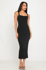Luna Midi Dress - Black