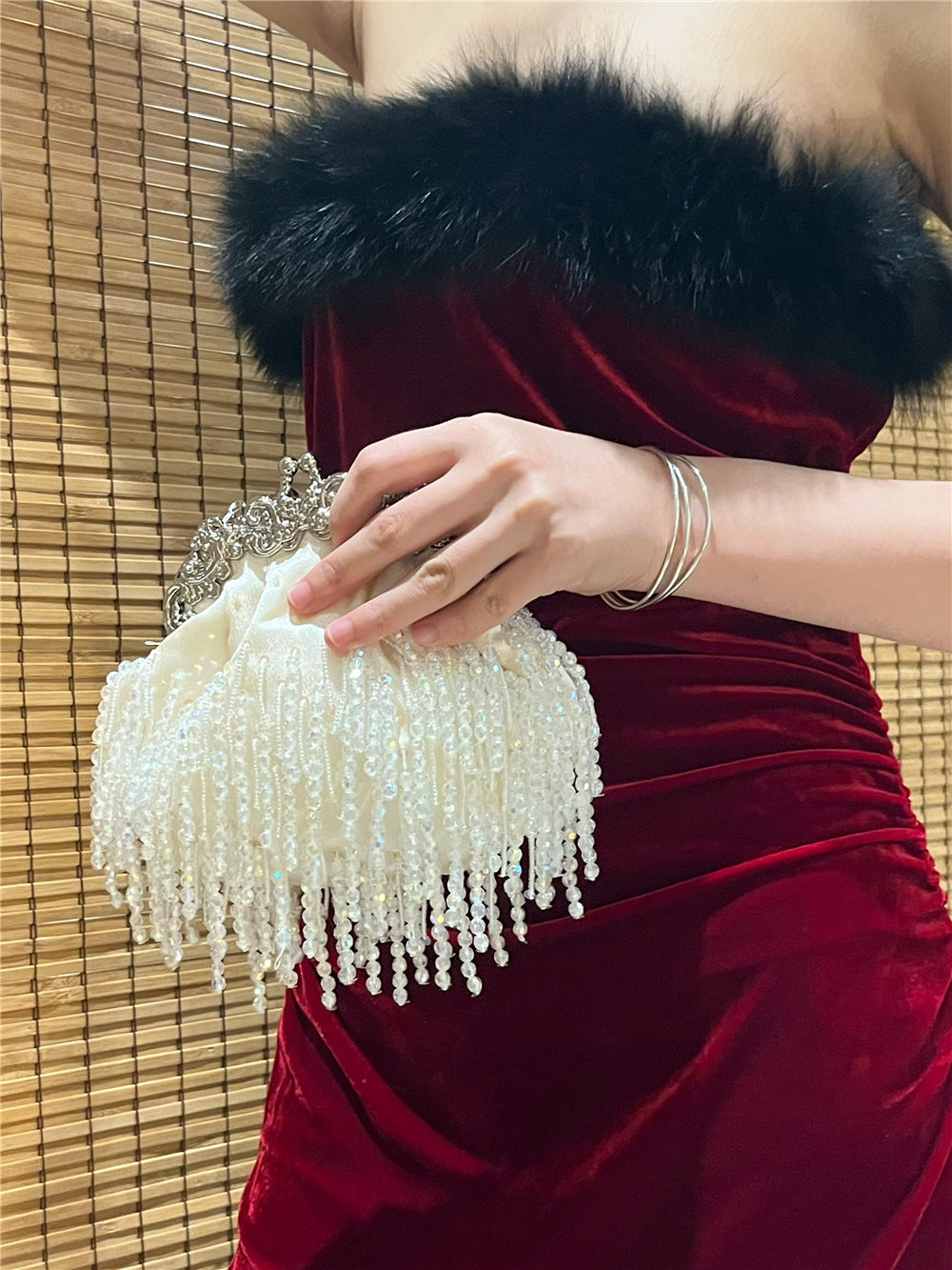 Isla Beaded Embroidered Bridal Bag