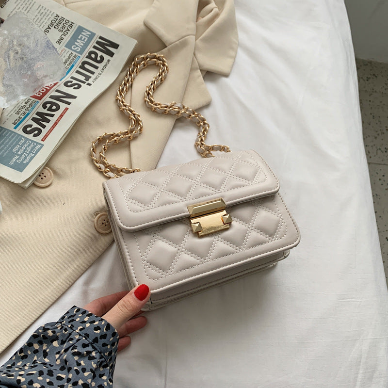 Sophia Rhombic Chain Shoulder Bag