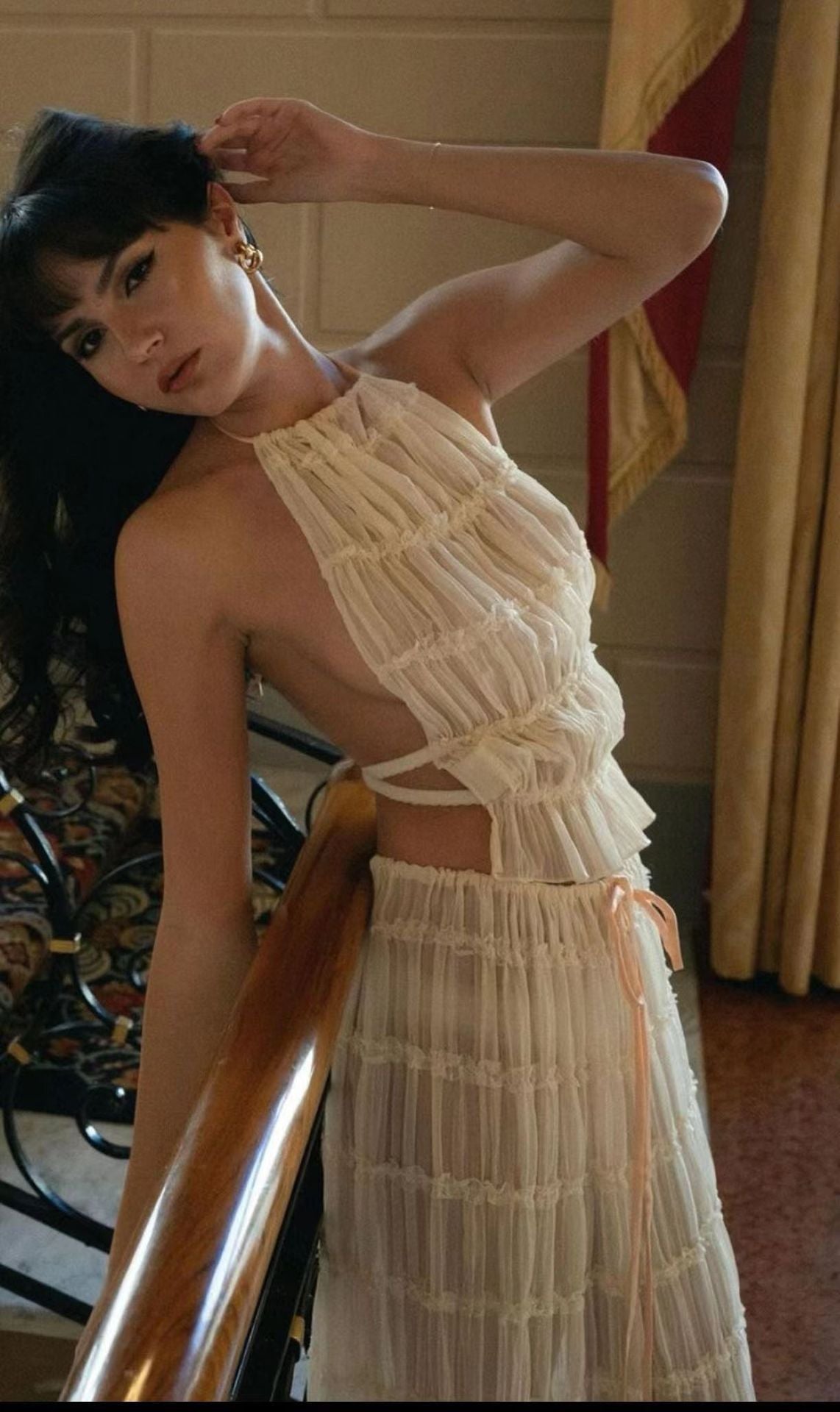 Maya Two-Piece Halter Dress Suit