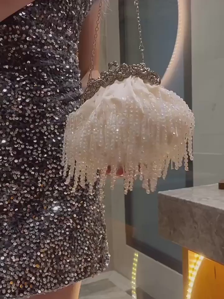 Isla Beaded Embroidered Bridal Bag